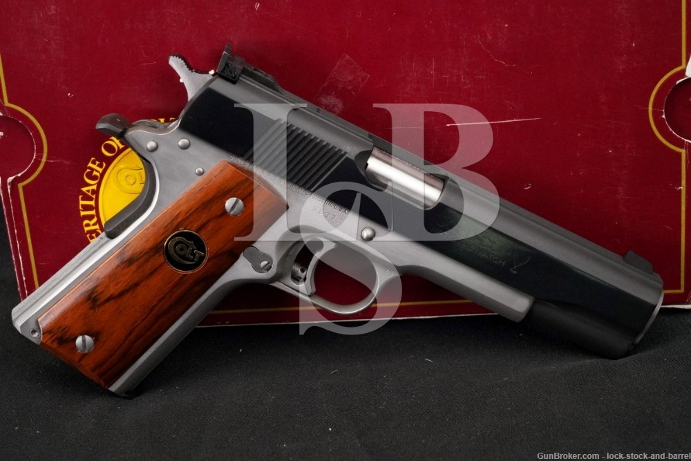 COLT 1911 Gold Cup National Match .38 Super Elite, MFD 1987 C&R Stainless